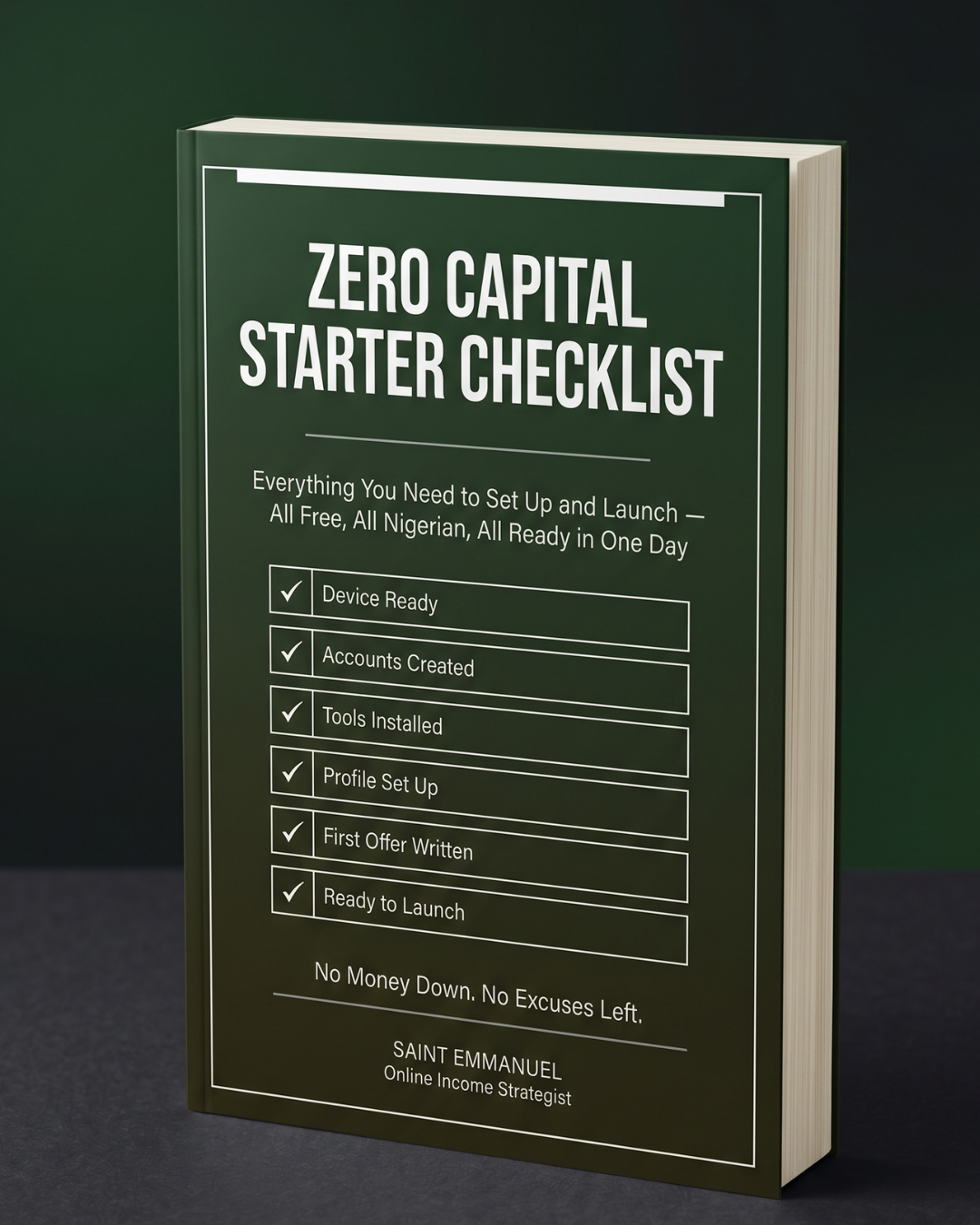 Zero Capital Starter Checklist